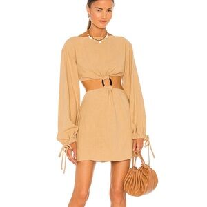 L’academie Alara Dress in Tan - Size Small